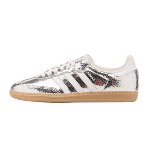 Adidas Samba OG Silver Metallic Cracked Leather