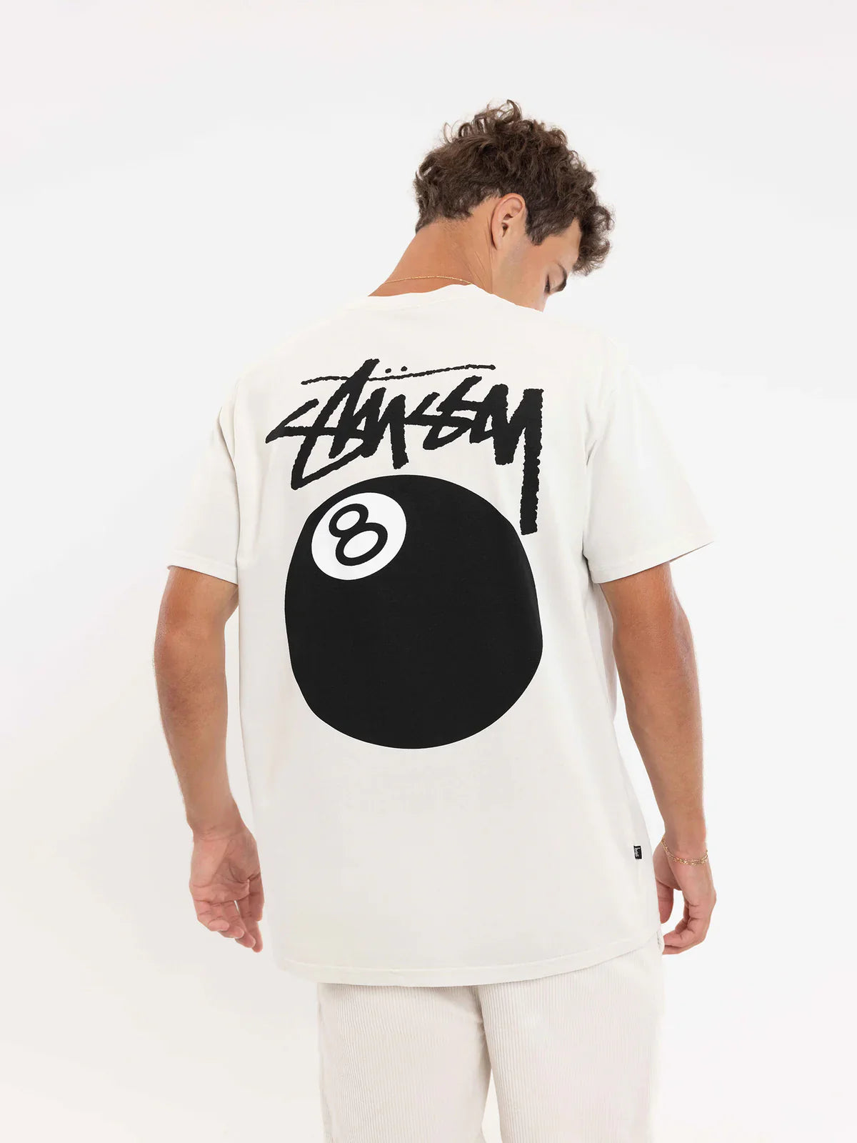 Stüssy 8 Ball Tee White