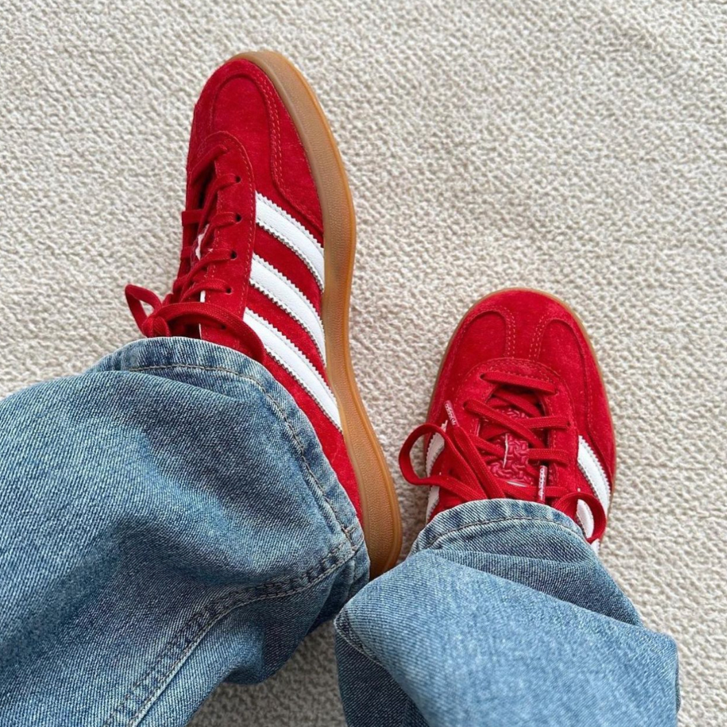 Adidas Gazelle Scarlet Cloud White