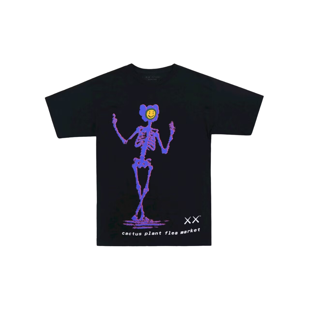 KAWS x Cactus Plant Flea Market T-shirt Black