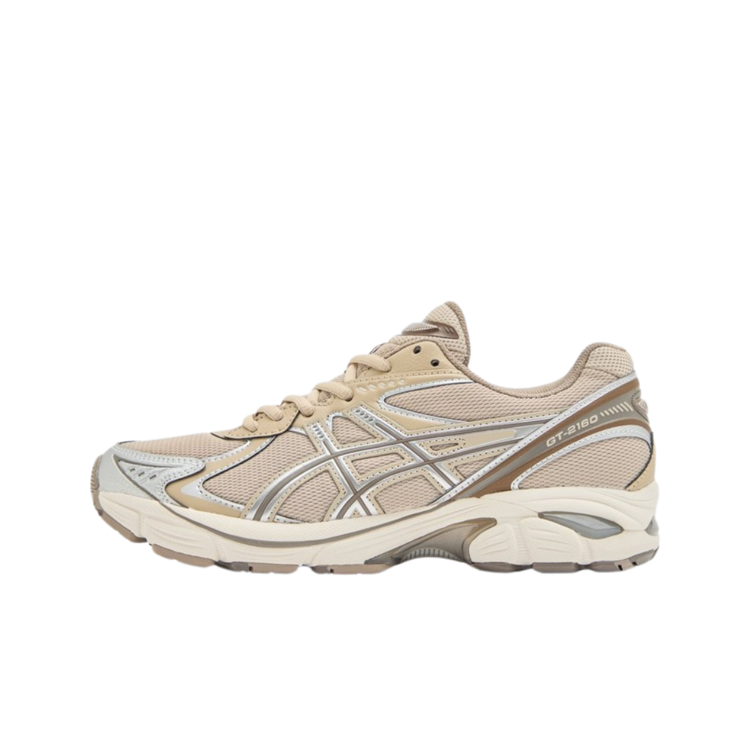 ASICS Gel-1130 Smoke Grey Honey Beige on feet