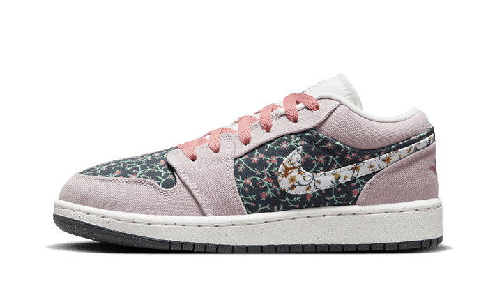 Air Jordan 1 Low Floral Canvas - FJ3445-001