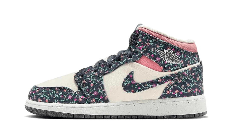 Air Jordan 1 Mid Floral Canvas