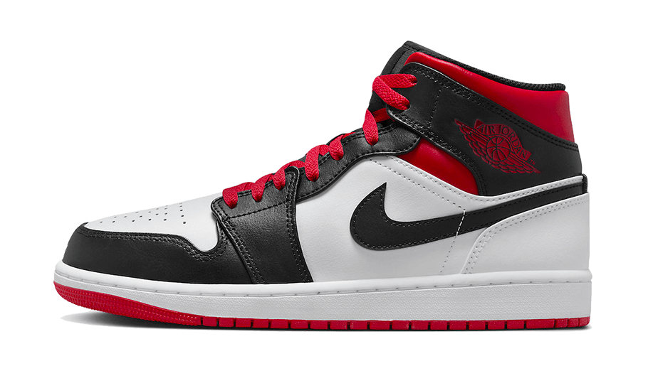 Air Jordan 1 Mid Gym Red Black Toe - DQ8426-106 / DQ8423-106