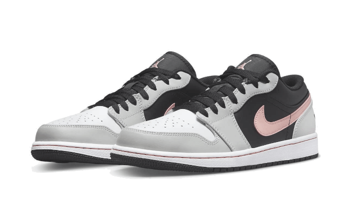 Air Jordan 1 Low Black Grey Pink - 553558-062 / 553560-062