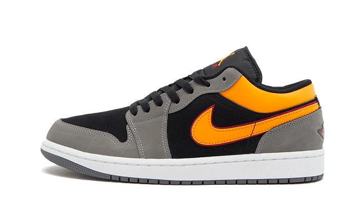 Air Jordan 1 Low Schwarz Vivid Orange