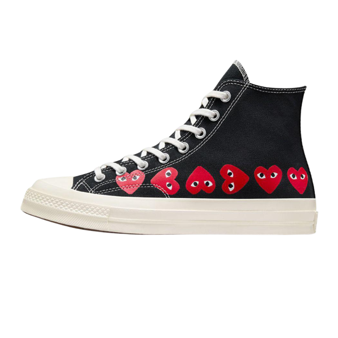 Converse Chuck Taylor All Star 70 Hi Comme des Garcons PLAY Multi-Heart Black