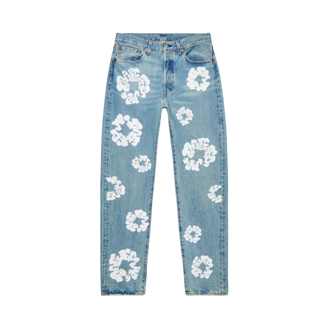 Denim Tears X Levi's Cotton Wreath Jean Light Wash