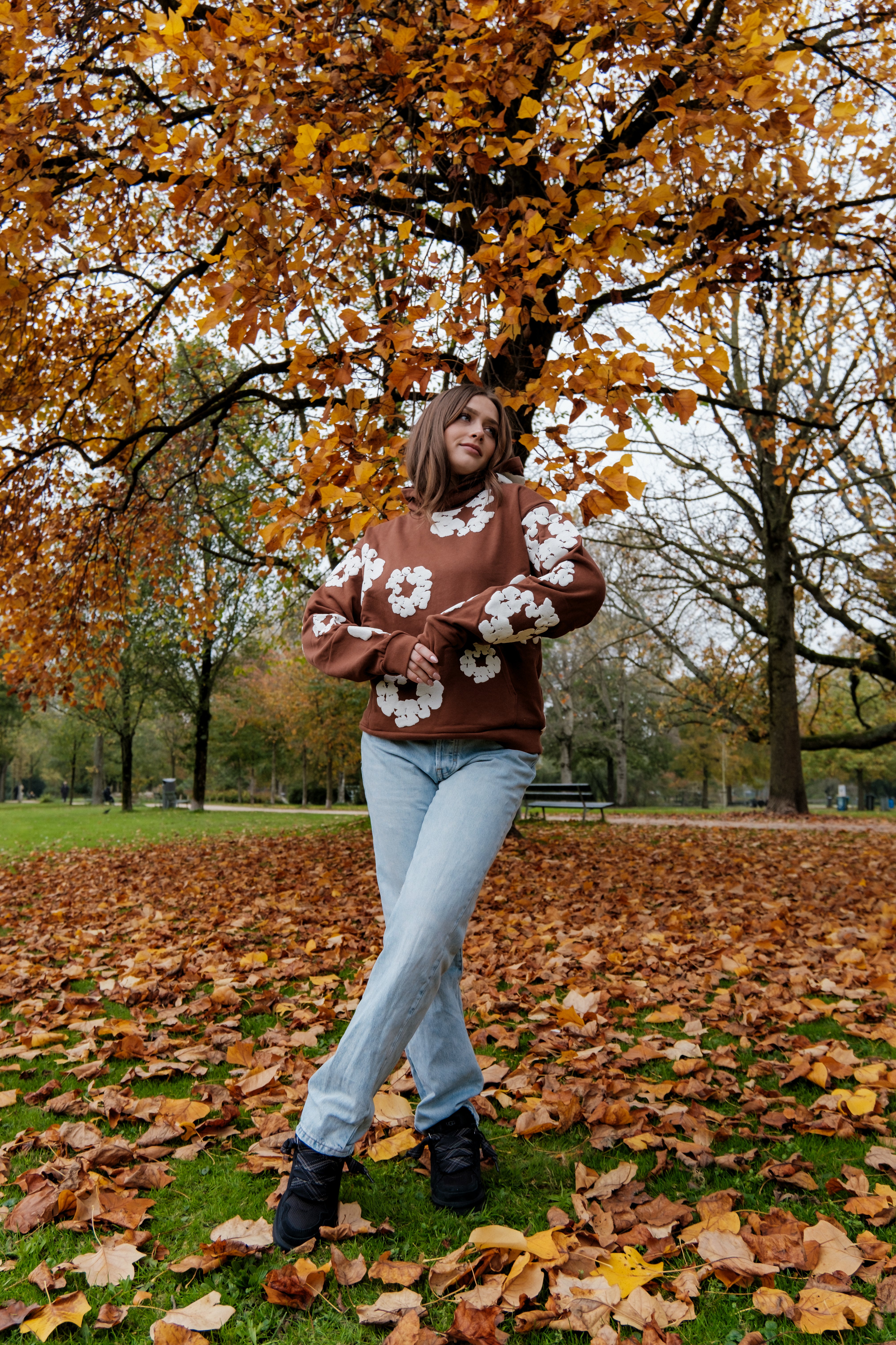 Denim Tears The Cotton Wreath Sweatshirt Brown