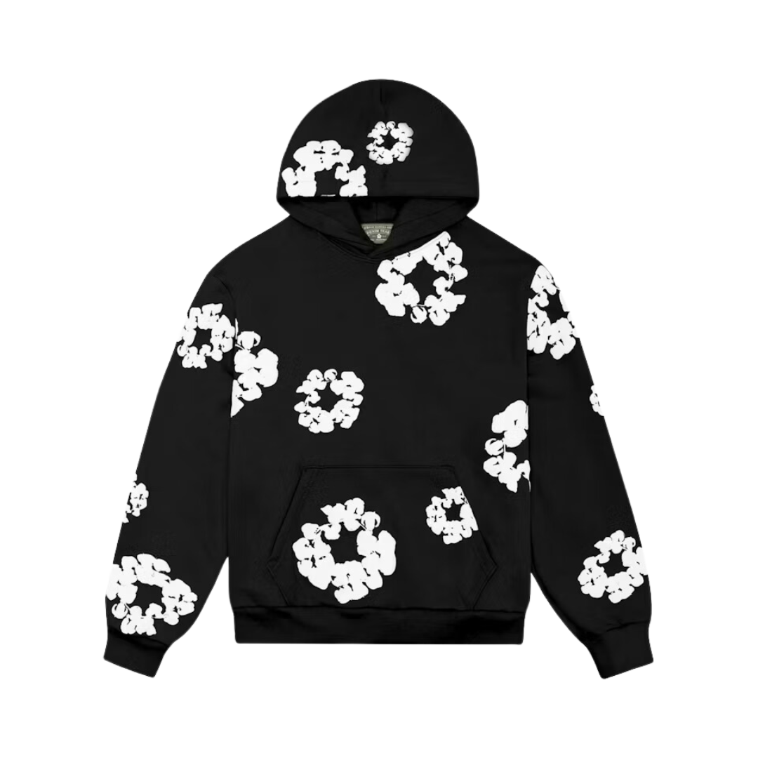 Denim Tears The Cotton Wreath Hoodie Black