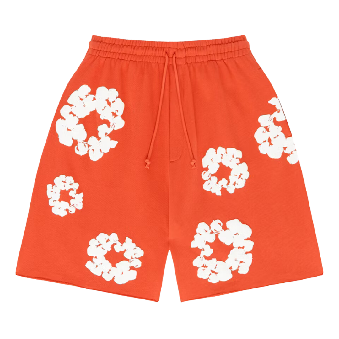 Denim Tears The Cotton Wreath Shorts Orange