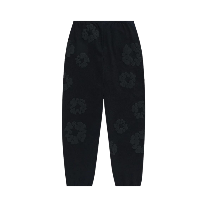 Denim Tears The Cotton Wreath Sweatpants Black Monochrome