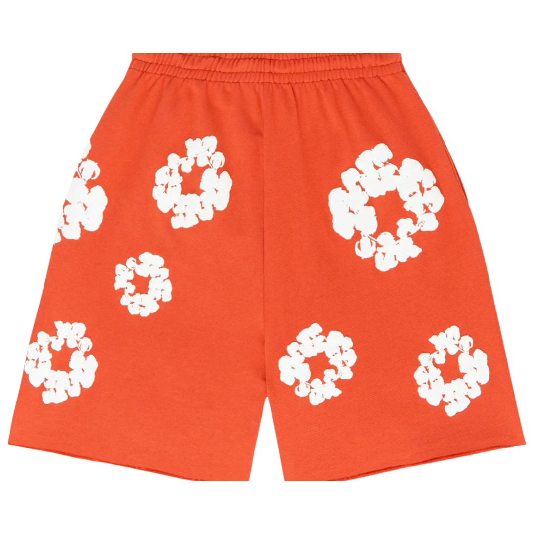 Denim Tears The Cotton Wreath Shorts Orange