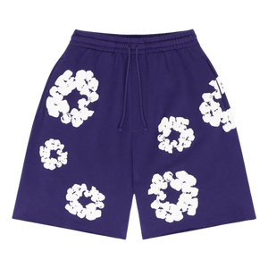 Denim Tears – Shorts mit Baumwollkranz in Lila