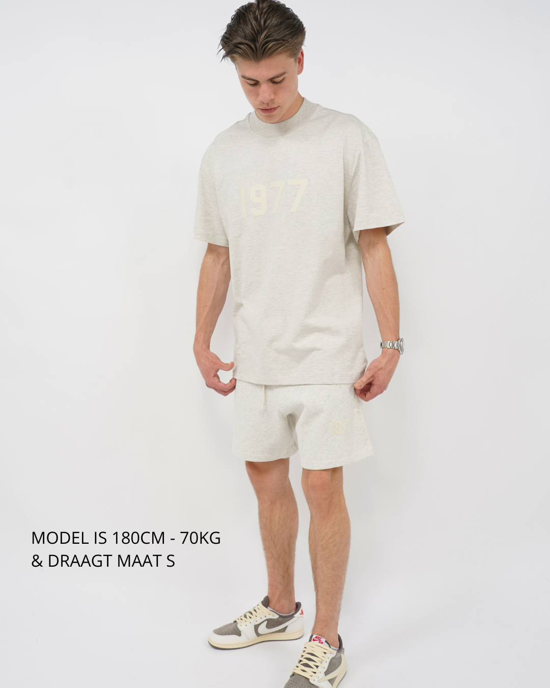 Fear of God Essentials 1977 Light Oatmeal Summer Set