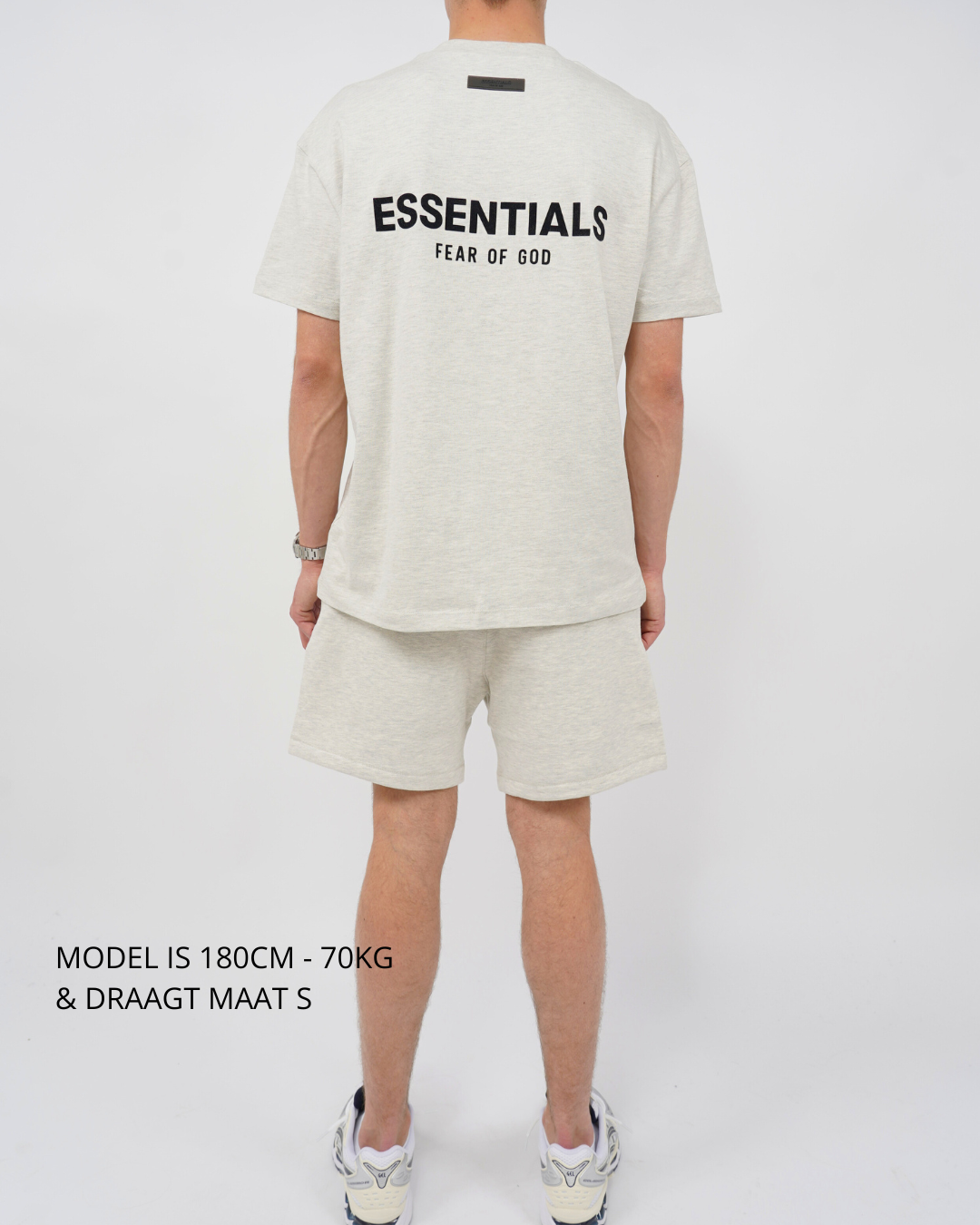 Fear of God Essentials Light Oatmeal Summer set