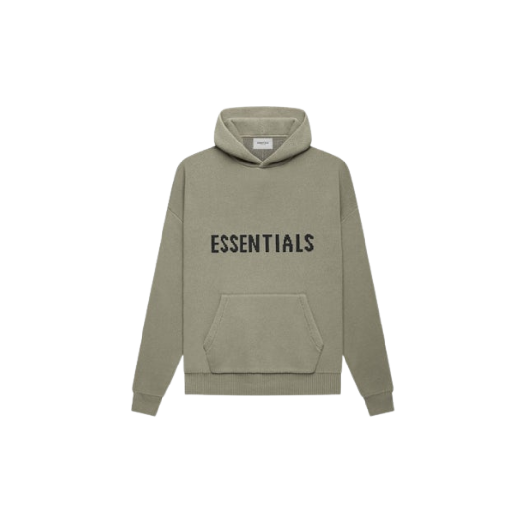 Fear of God Essentials Strickpullover Hoodie (SS21) Pistazie