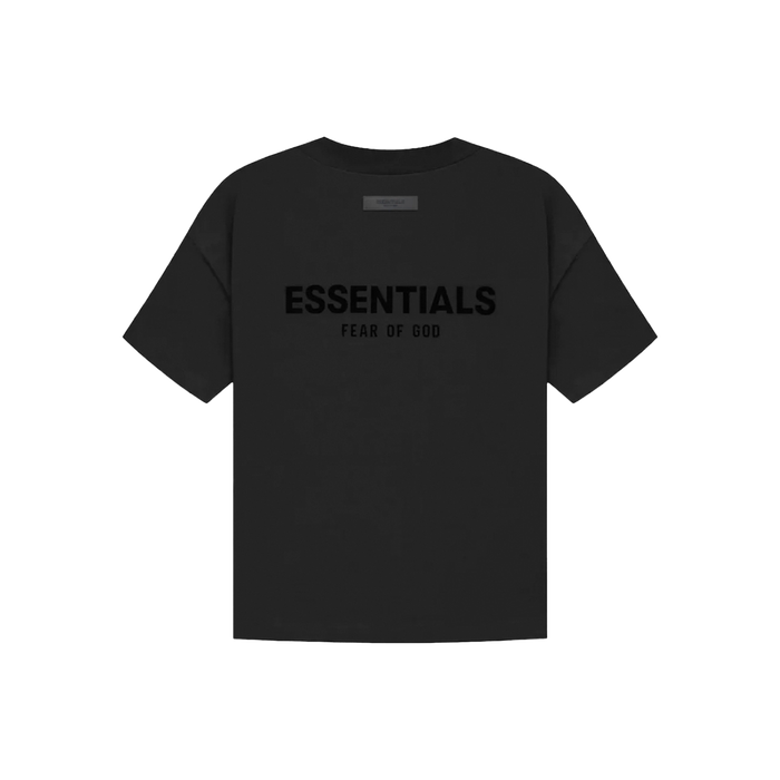 Fear of God – Essentials – Schwarzes T-Shirt mit Limo-Print
