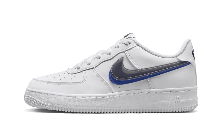 Air Force 1 Low Impact Next Nature Double Swoosh White Black Blue - FD0688-100