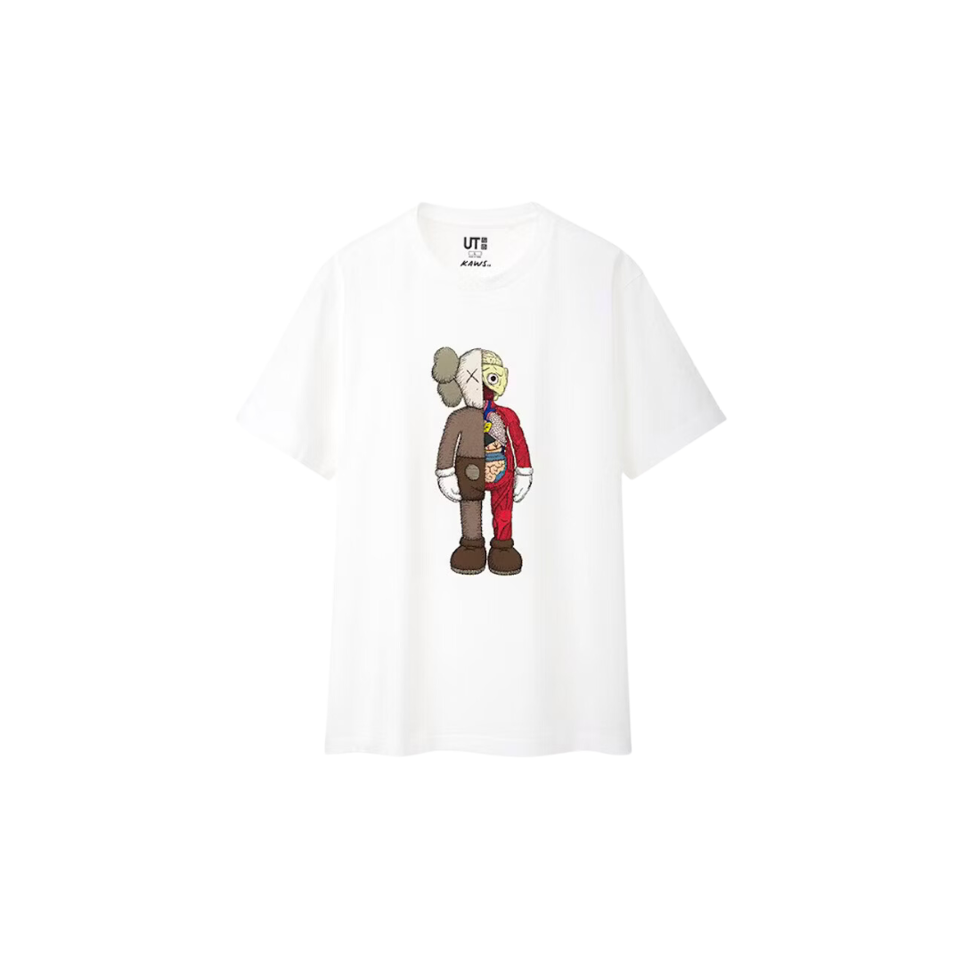 KAWS x Uniqlo Flayed Tee White