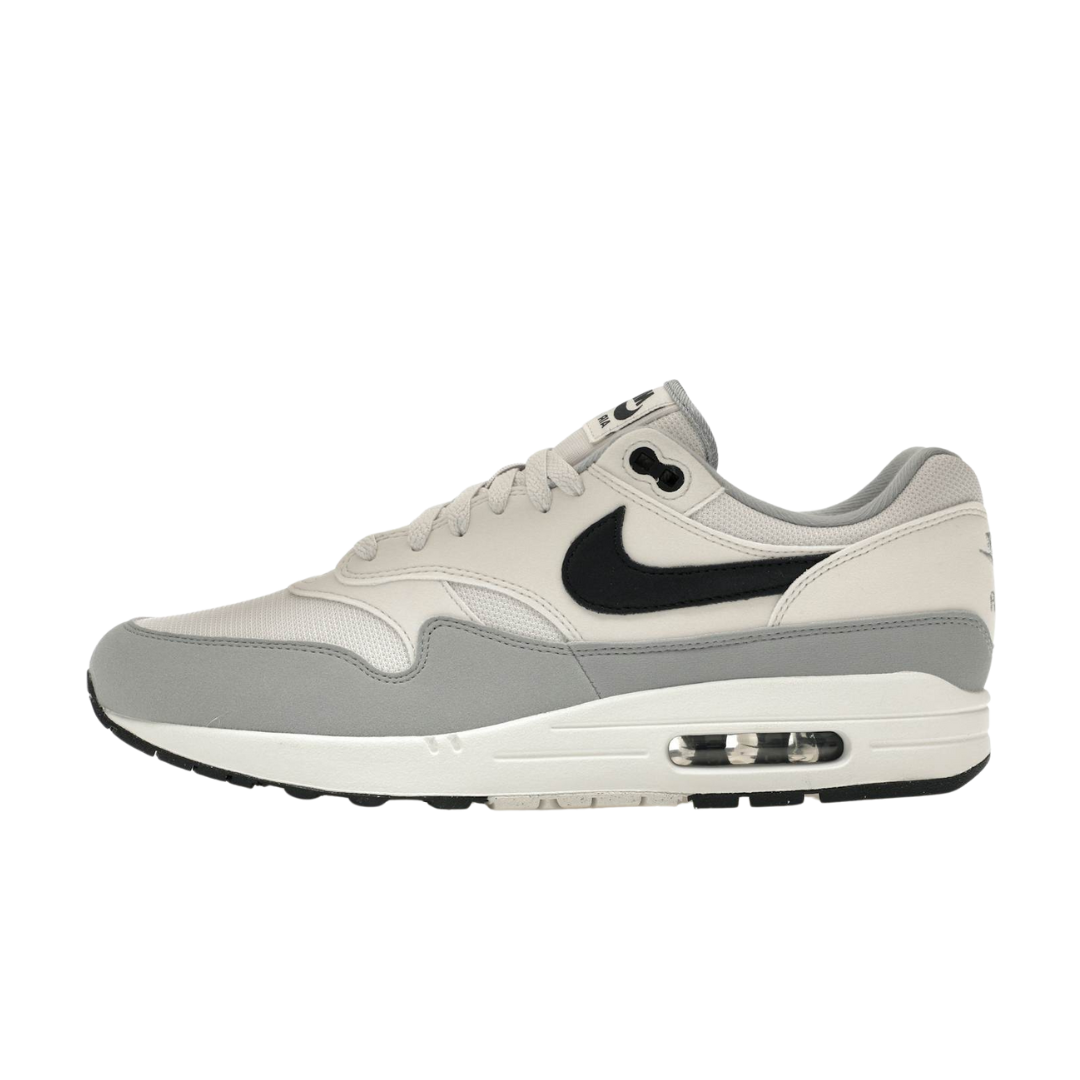 Nike Air Max 1 Platin-Tönung Dunkles Obsidian