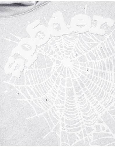 Sp5der OG Web Hoodie Heather Grey