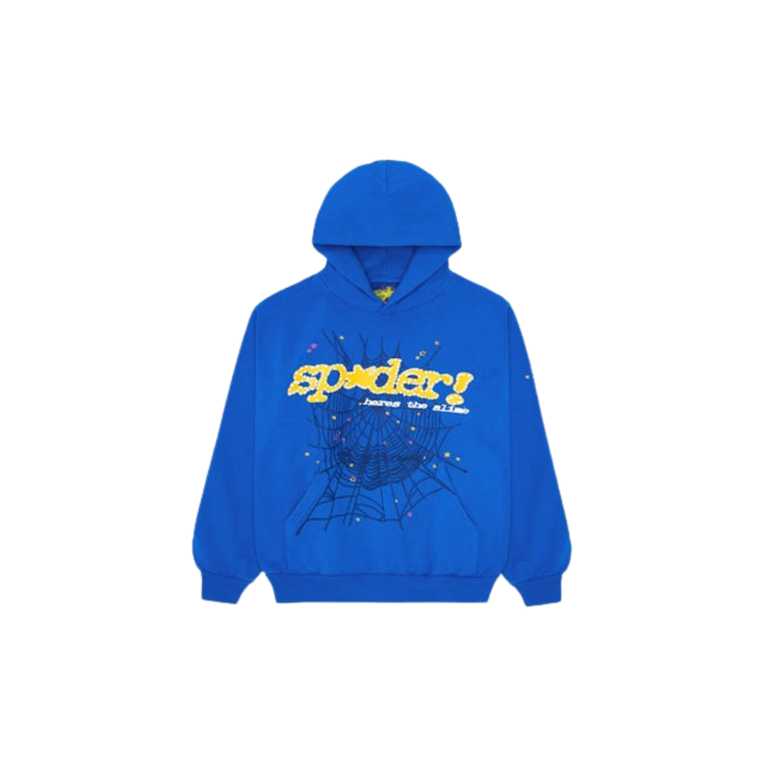 Sp5der TC Hoodie Blue