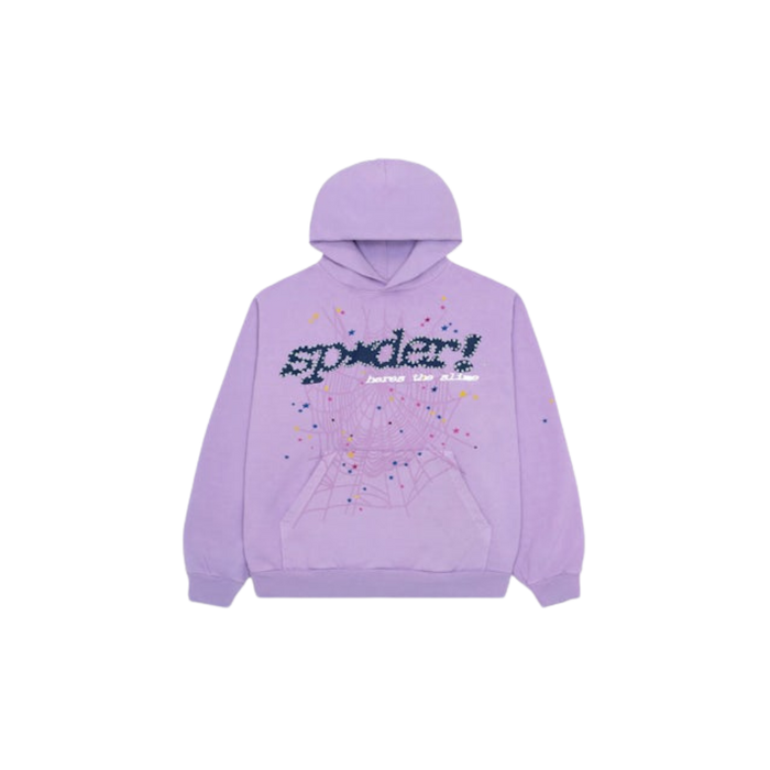 Sp5der Acai Hoodie Purple