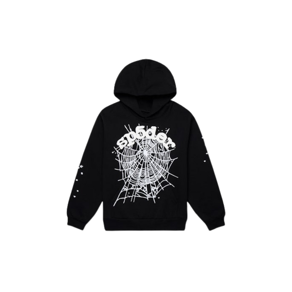 Sp5der OG Web Hoodie Black