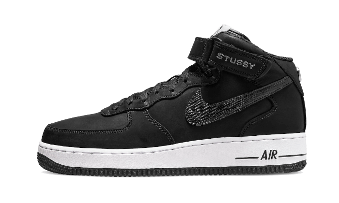 Air Force 1 Mid Stussy All Black - DJ7840-001