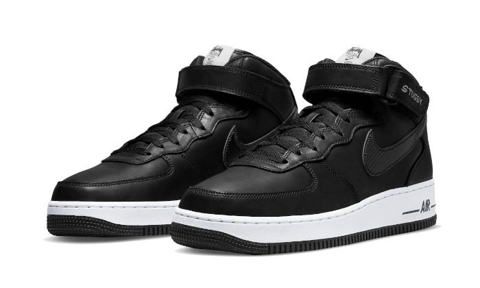 Air Force 1 Mid Stussy All Black - DJ7840-001
