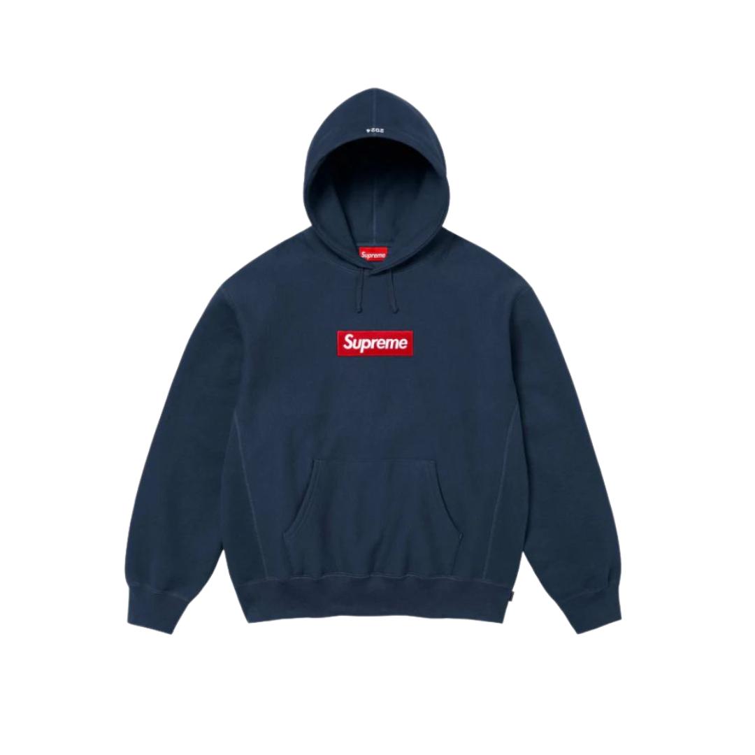 Supreme Box Logo Hooded Sweatshirt Sweatshirt (FW24) Navy