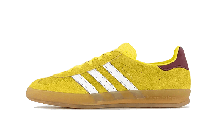 Adidas Gazelle Indoor Bright Yellow Burgundy