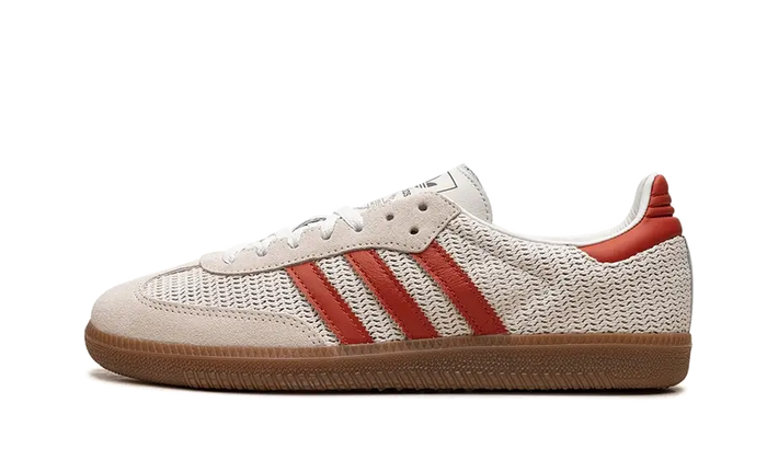 Adidas Samba OG Crystal White Preloved Red  - IG1380