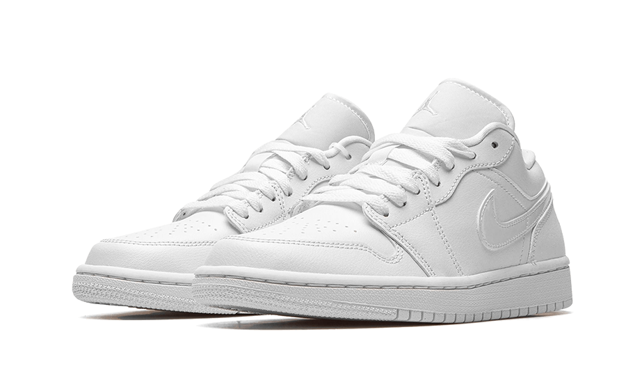 Air Jordan 1 Low Triple White Patent Swoosh (2022) - DV0990-111