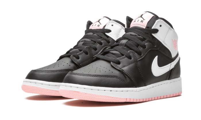 Air Jordan 1 Mid Arctic Pink Black - 555112-061