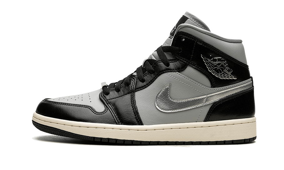 Air Jordan 1 Mid Black Chrome - FB9892-002