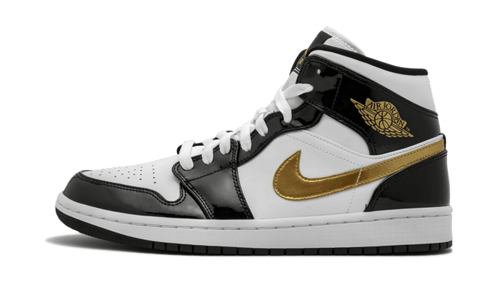 Air Jordan 1 Mid Black Gold