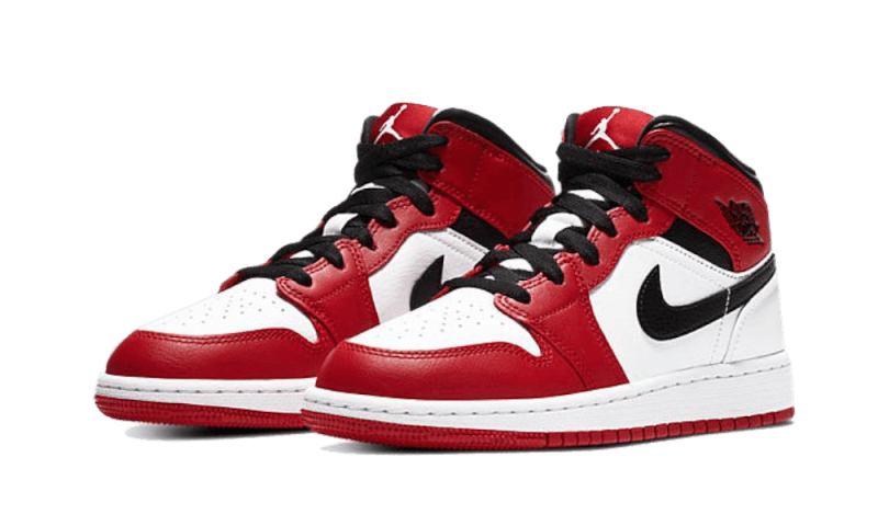 Air Jordan 1 Mid Chicago White - 554275-173 / 554725-173 / 554724-173