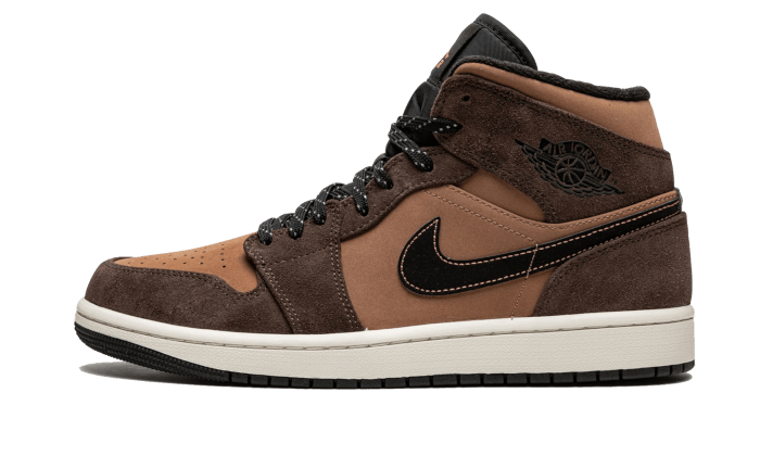 Air Jordan 1 Mid Earthy Brown - DC7294-200 / DC7248-200