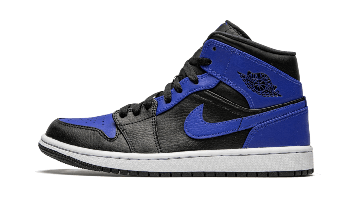 Air Jordan 1 Mid Hyper Royal Tumbled Leather