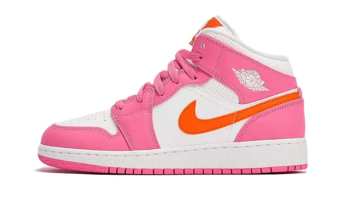 Air Jordan 1 Mid Pinksicle Safety Orange - DX3240-681