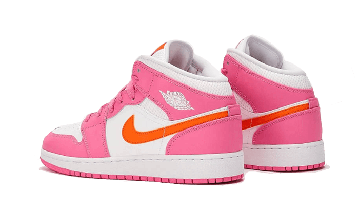 Air Jordan 1 Mid Pinksicle Safety Orange - DX3240-681