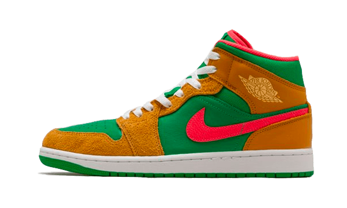 Air Jordan 1 Mid Wheat Watermelon - DX4365-700 / DX4332-700