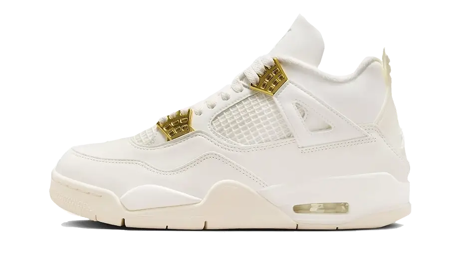 Nike Air Jordan 4 Sail Metallic Gold