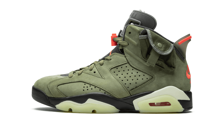 Air Jordan 6 Travis Scott Medium Olive - CN1084-200 / CN1085-200