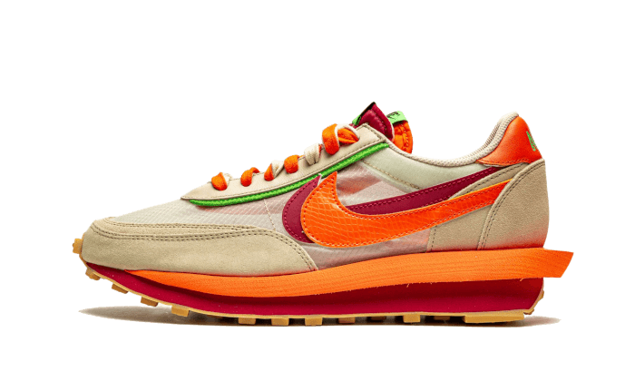 Nike LD Waffle Sacai Clot Net Orange Blaze