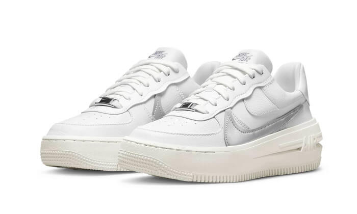 Air Force 1 Low Platform Summit White Metallic Silver - DJ9946-101