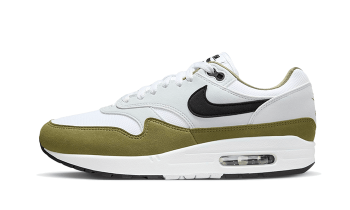 Air Max 1 White Black Medium Olive - FD9082-102