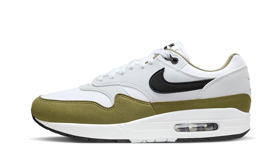 Air Max 1 White Black Medium Olive - FD9082-102